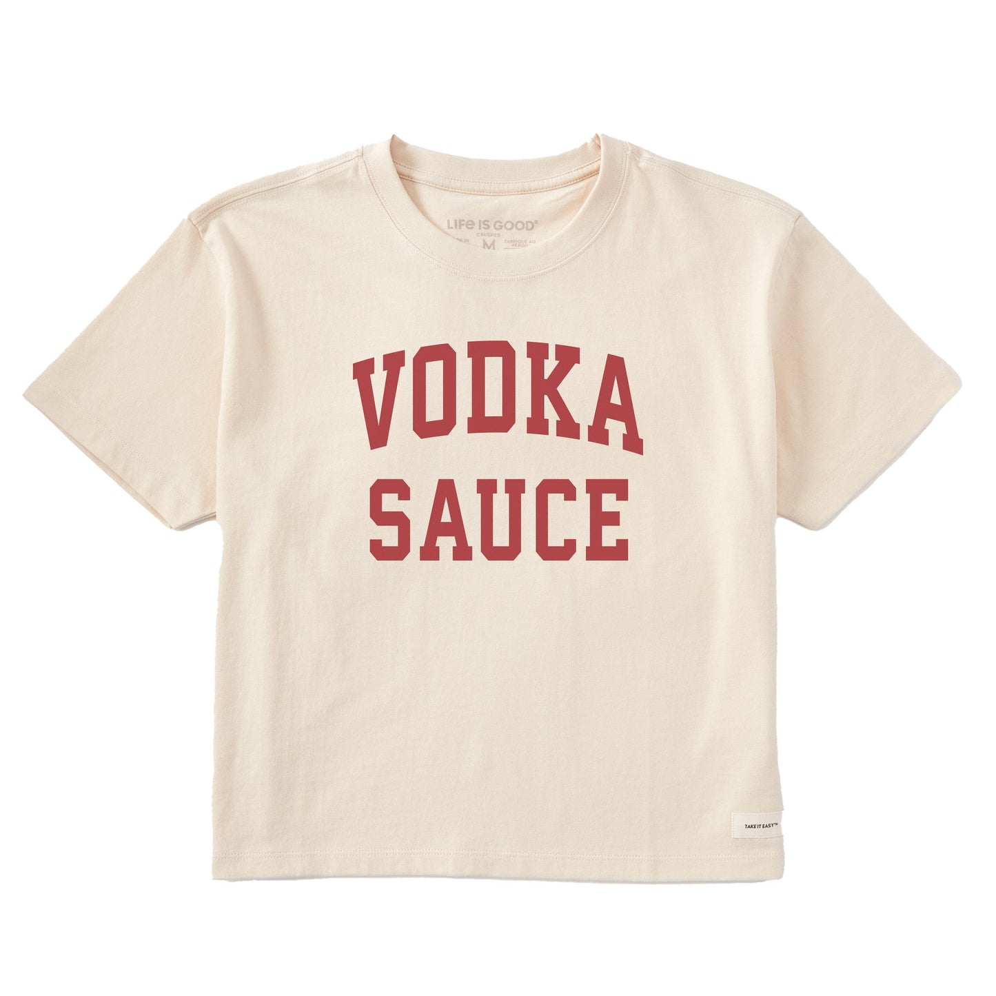 Women's Vodka Sauce Arched Short Sleeve Crusher Boxy Tee