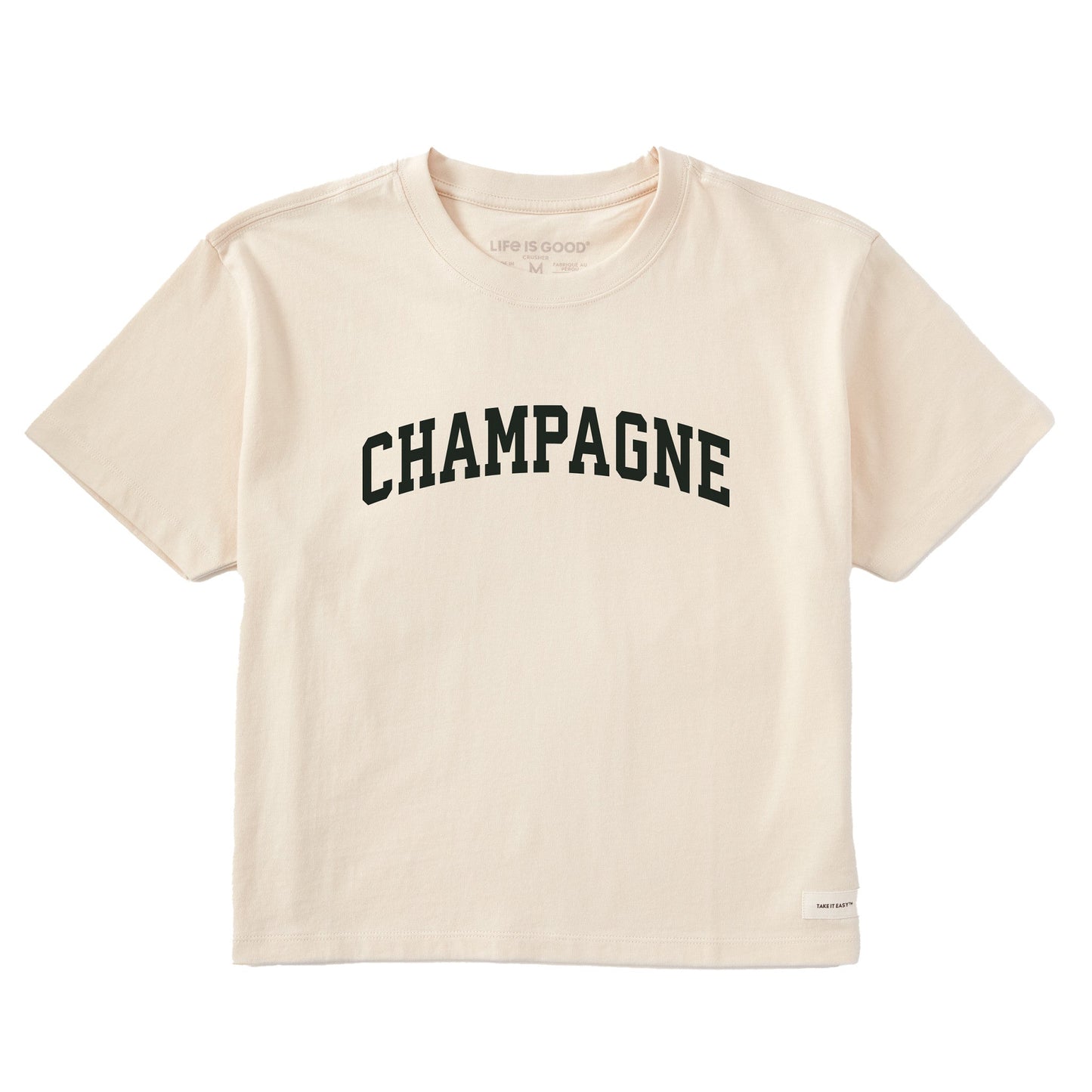 Women's Champagne Arch Short Sleeve Crusher Boxy Tee