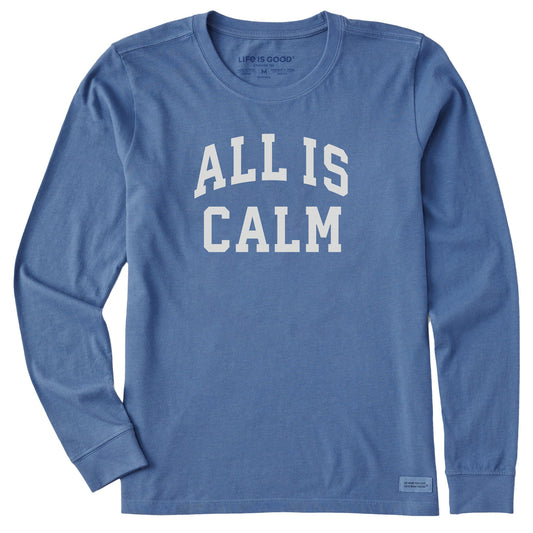Women's All Is Calm Arch Long Sleeve Crusher Tee