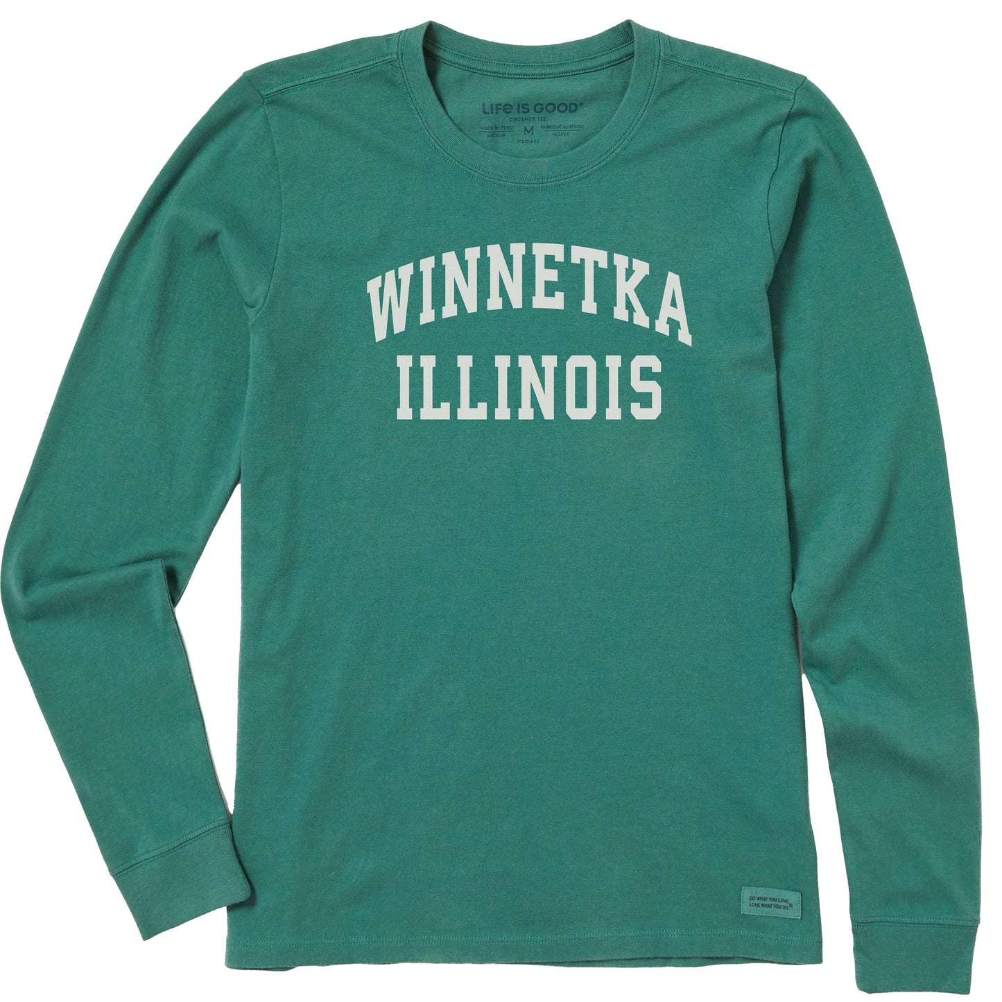 Women's Winnetka Illinois Arch Long Sleeve Crusher Tee