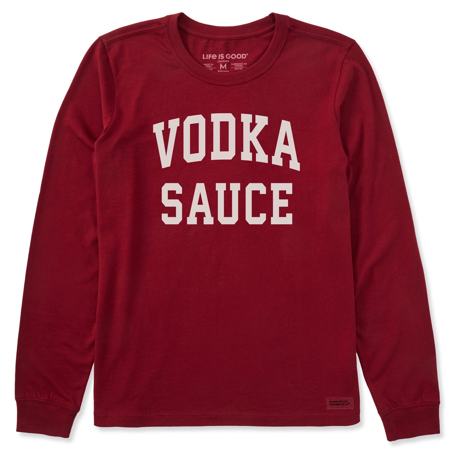 Women's Vodka Sauce Arched Long Sleeve Crusher Tee