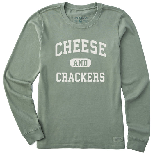 Women's Cheese and Crackers Arch Long Sleeve Crusher Tee