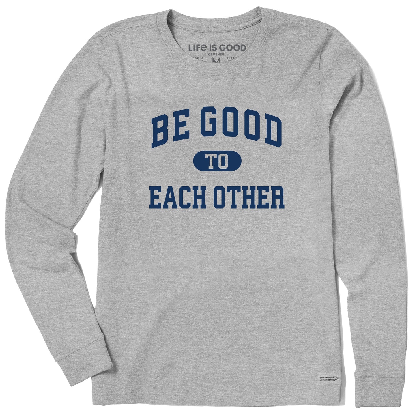 Women's Be Good to Each Other Arch Long Sleeve Crusher Tee