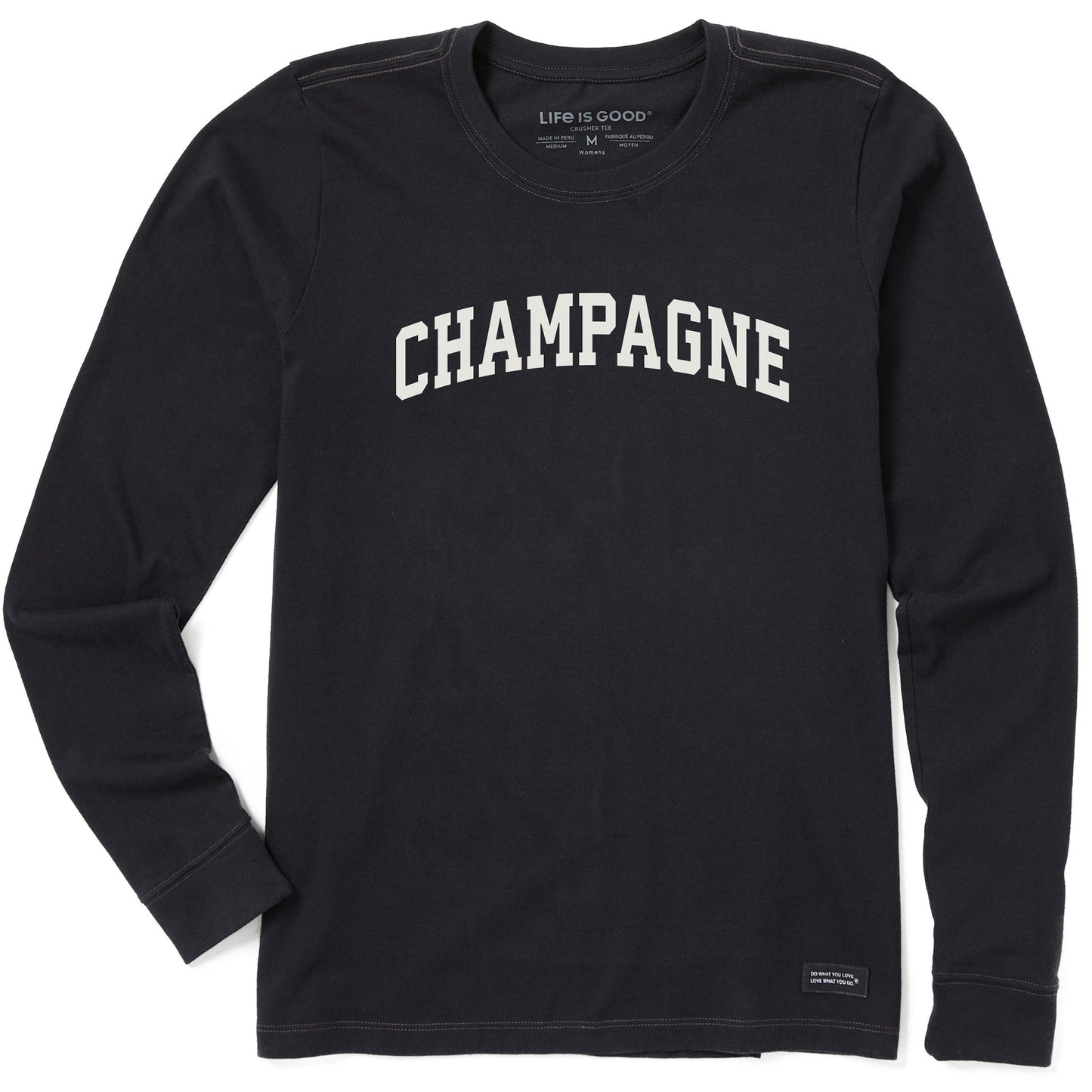 Women's Champagne Arch Long Sleeve Crusher Tee