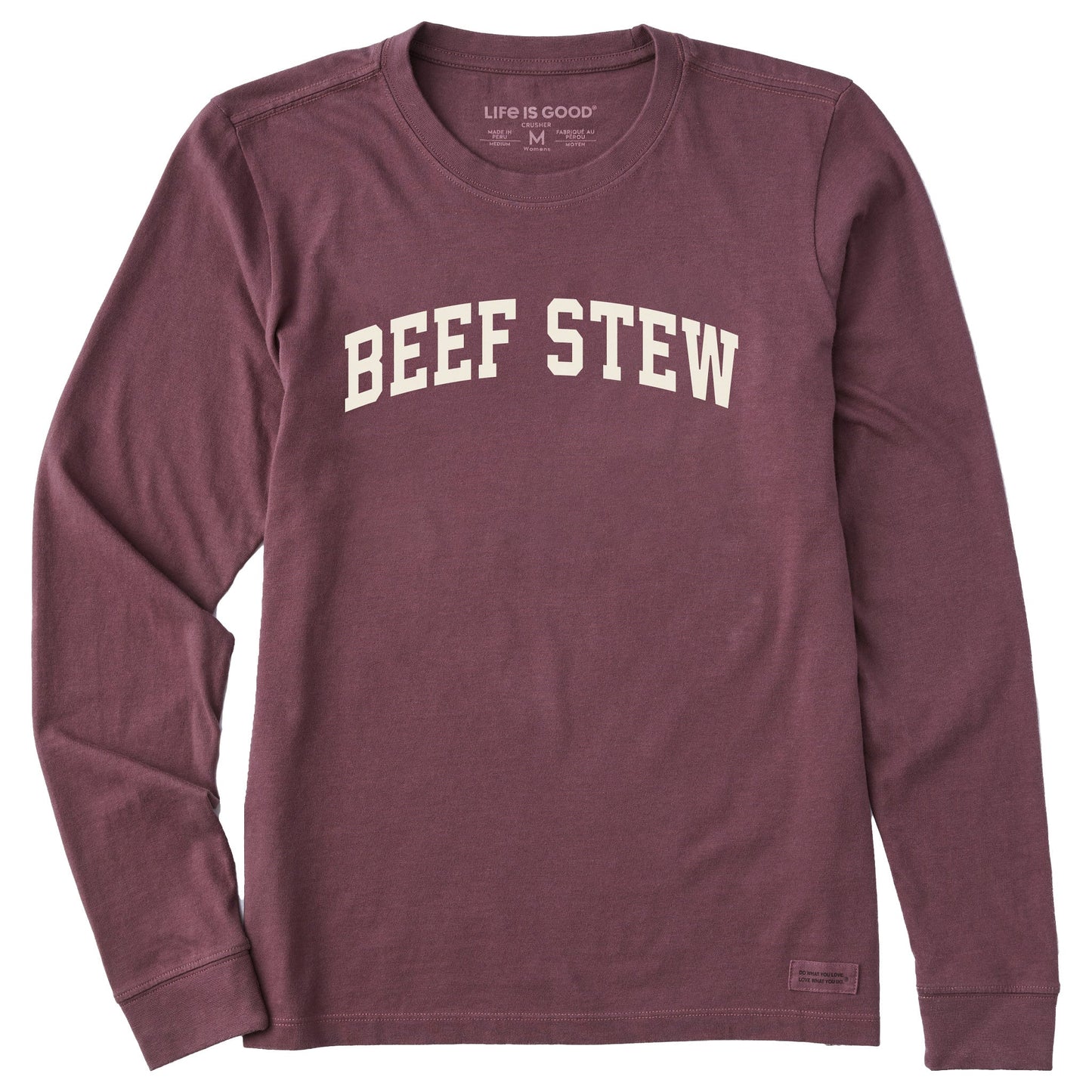 Women's Beef Stew Arch Long Sleeve Crusher Tee