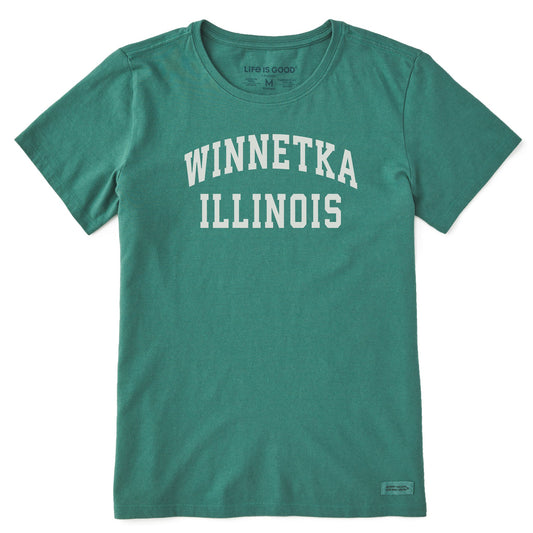 Women's Winnetka Illinois Arch Short Sleeve Crusher Tee