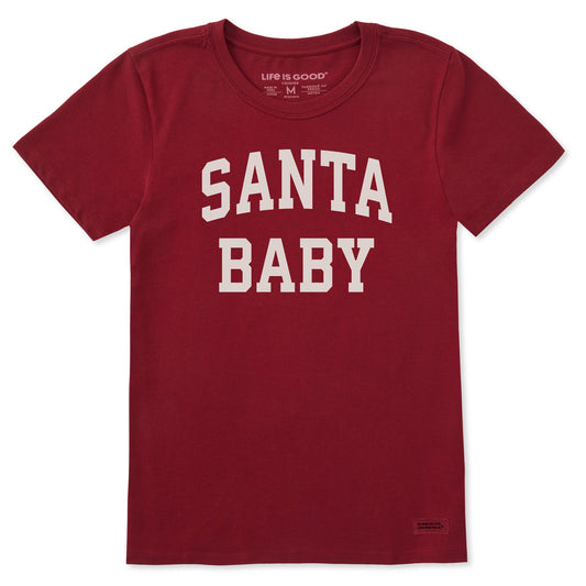 Women's Santa Baby Arch Short Sleeve Crusher Tee