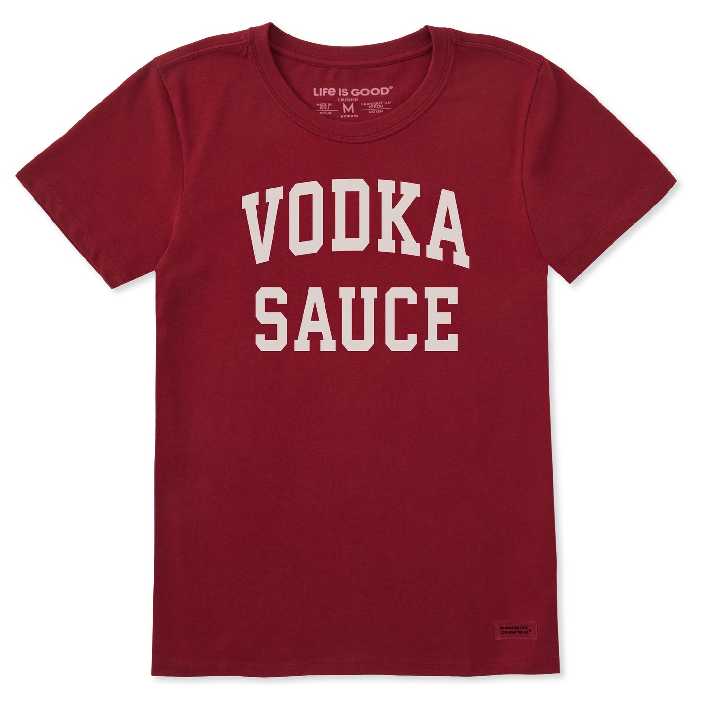 Women's Vodka Sauce Arched Short Sleeve Crusher Tee