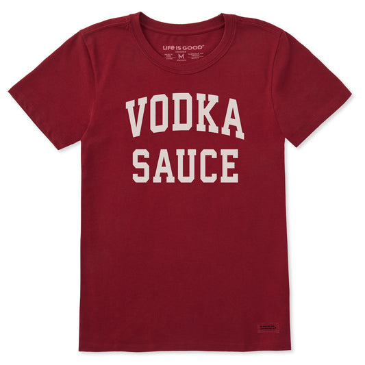 Women's Vodka Sauce Arched Short Sleeve Crusher Tee