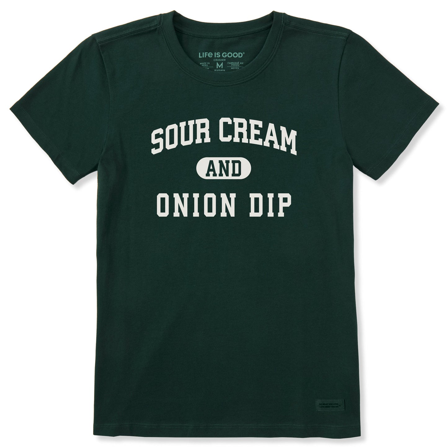 Women's Sour Cream and Onion Dip Arch Short Sleeve Crusher Tee