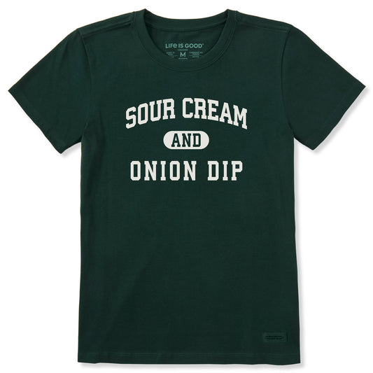 Women's Sour Cream and Onion Dip Arch Short Sleeve Crusher Tee