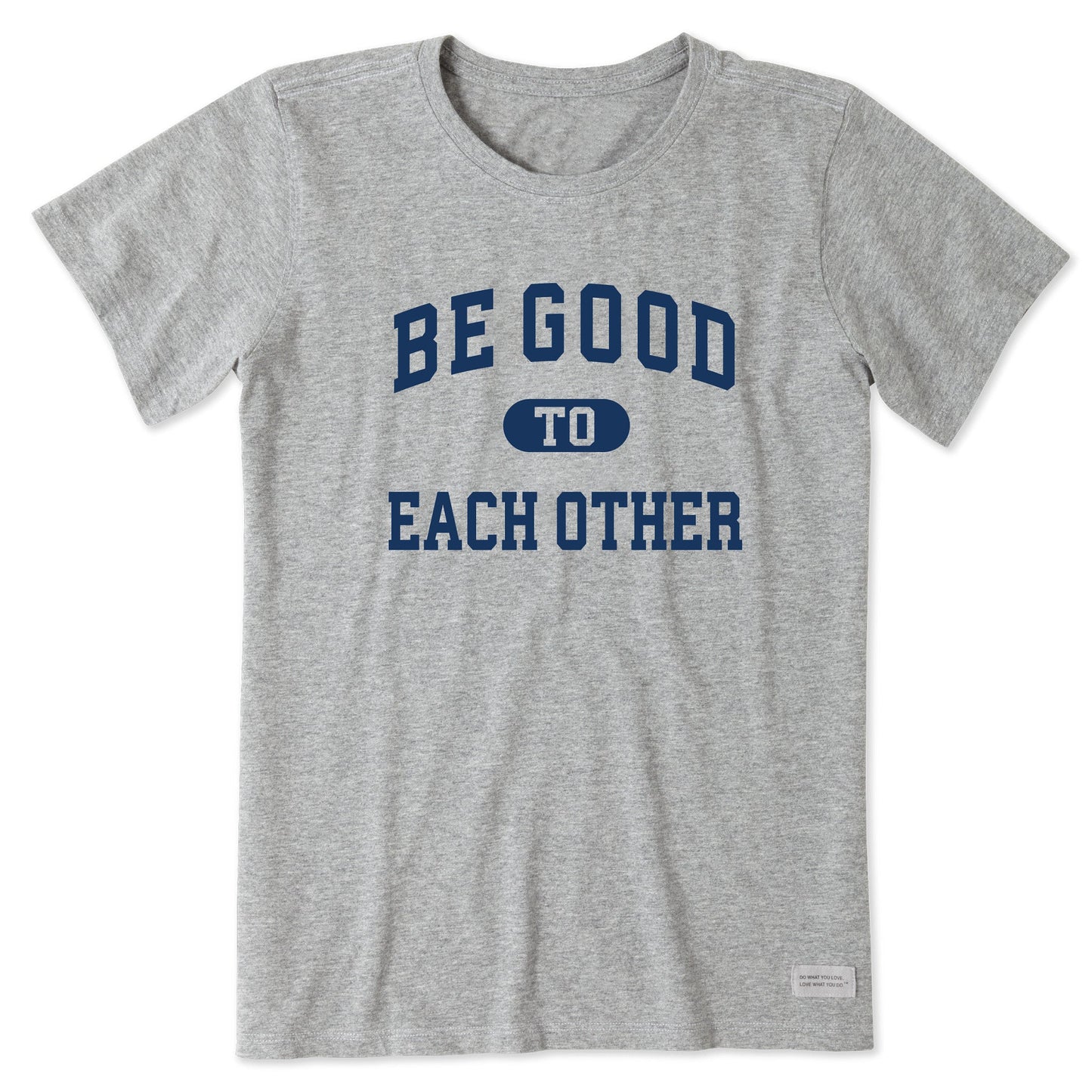 Women's Be Good to Each Other Arch Short Sleeve Crusher Tee