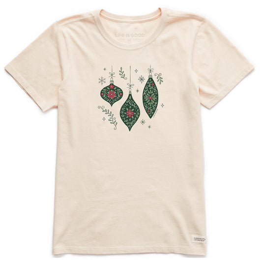 Women's Three Doodle Ornaments Short Sleeve Crusher Tee