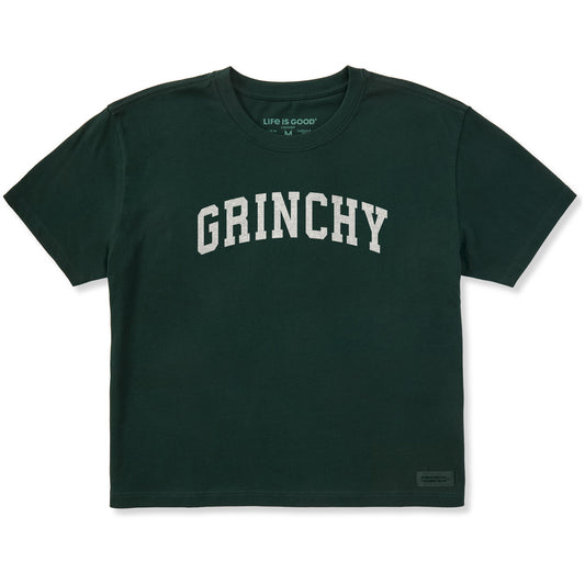Women's Grinchy Arch Short Sleeve Crusher Boxy Tee