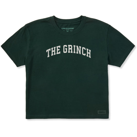 Women's The Grinch Arch Short Sleeve Crusher Boxy Tee