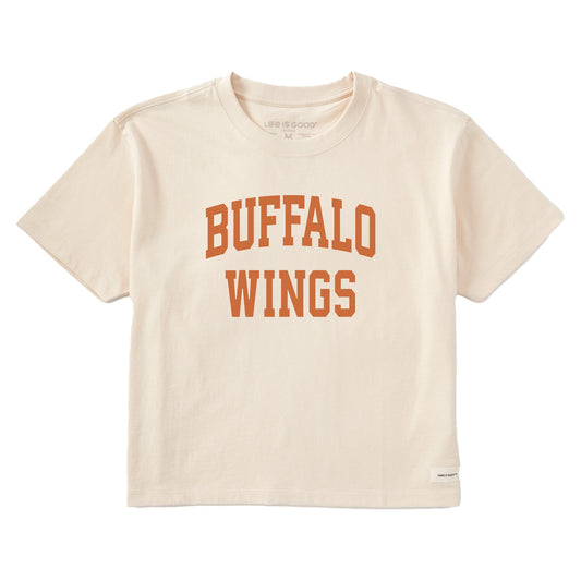Women's Buffalo Wings Arch Short Sleeve Crusher Boxy Tee