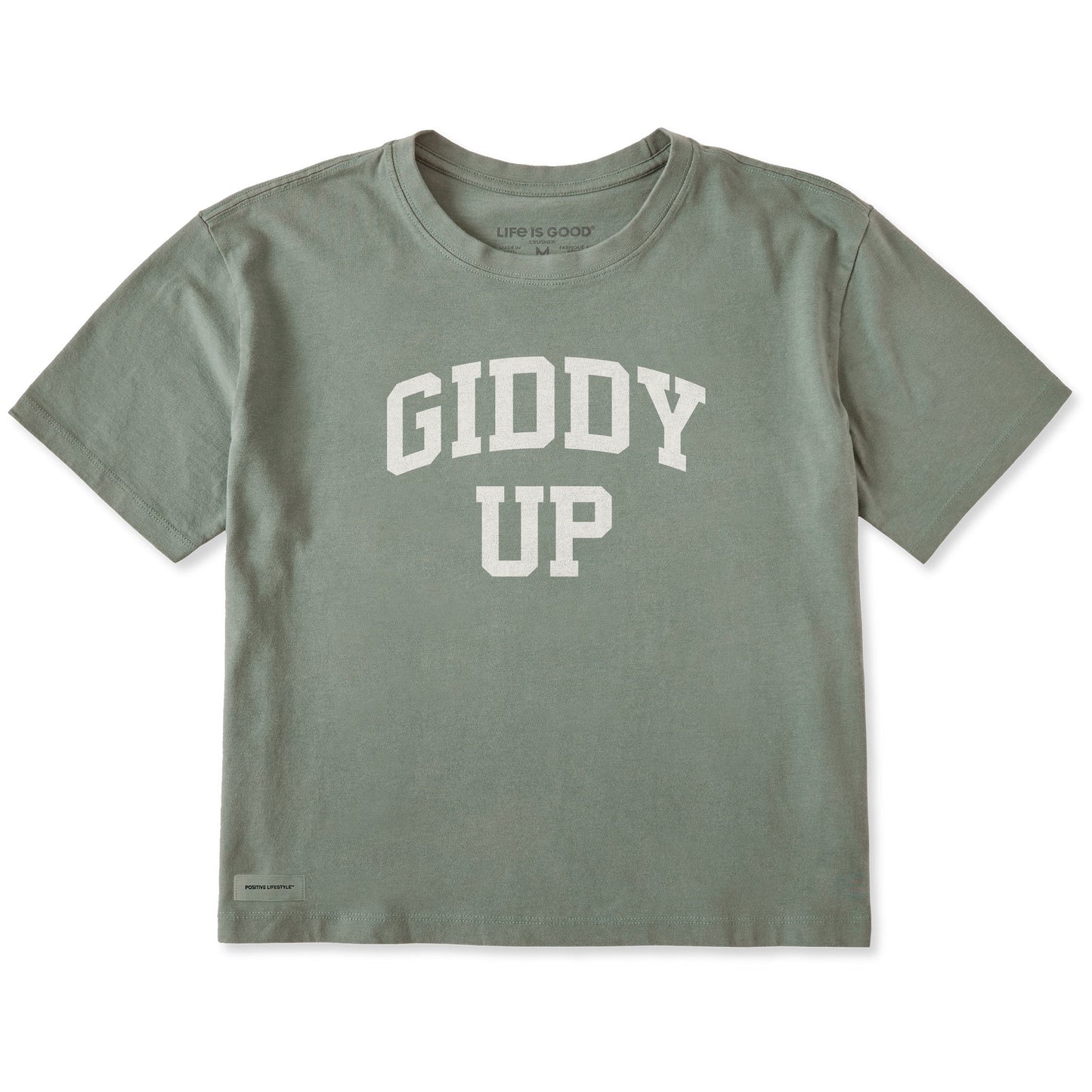 Women's Giddy Up Arch Short Sleeve Crusher Boxy Tee