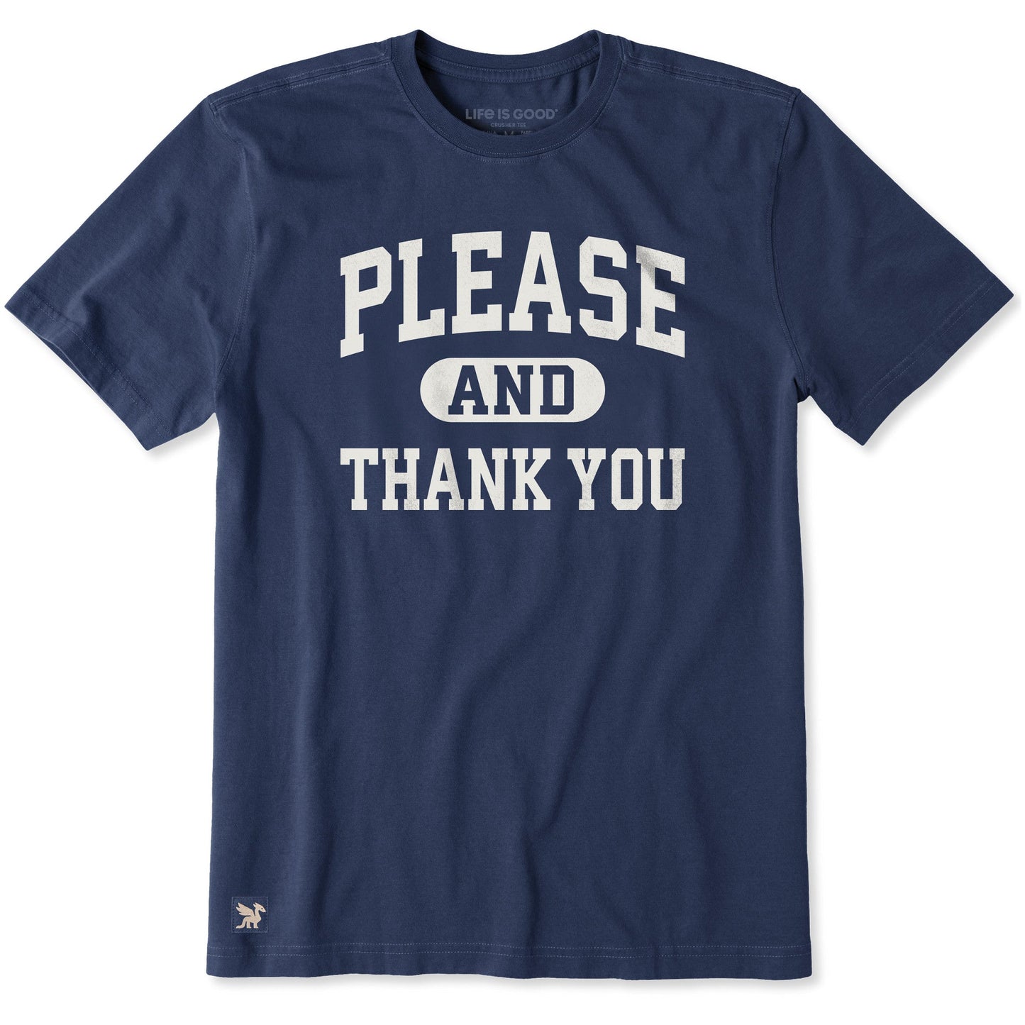 Men's Please and Thank You Arch Short Sleeve Crusher Tee