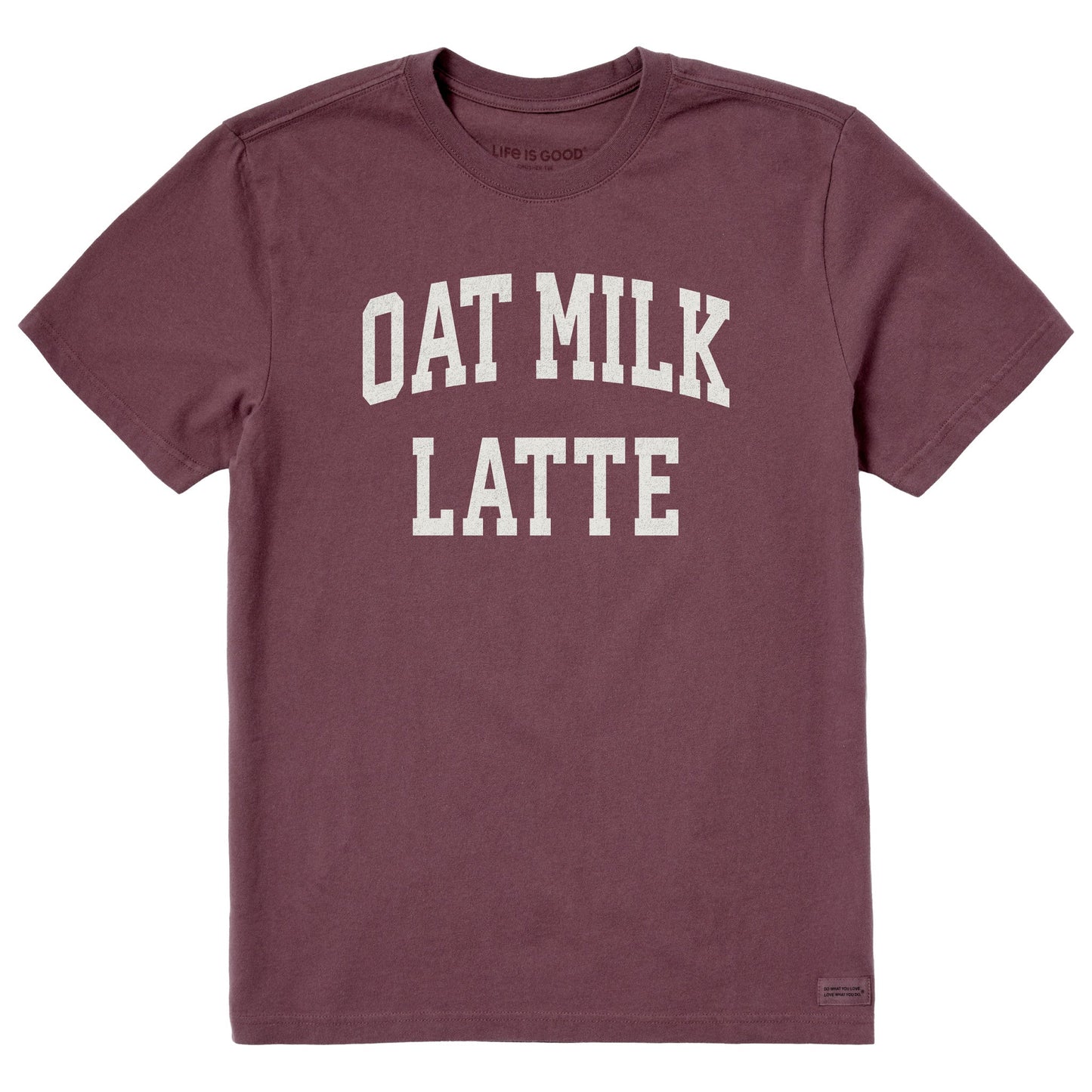 Men's Oat Milk Latte Arch Short Sleeve Crusher Tee