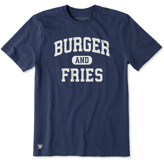 Men's Burger and Fries Arch Short Sleeve Crusher Tee