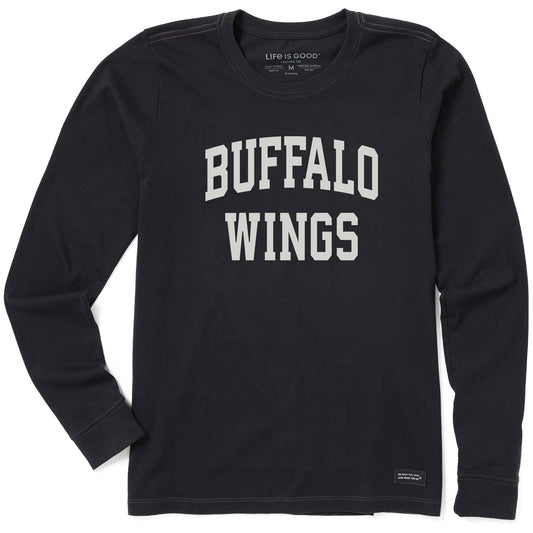 Women's Buffalo Wings Arch Long Sleeve Crusher Tee