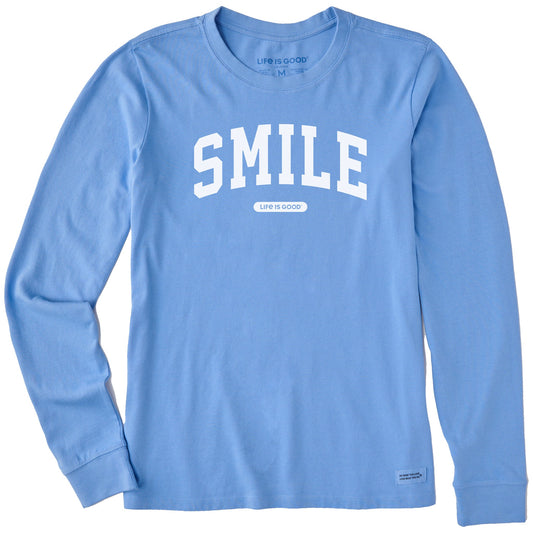 Women's Smile Arch Long Sleeve Crusher Tee