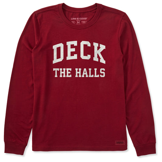 Women's Deck the Halls Arch Long Sleeve Crusher Tee