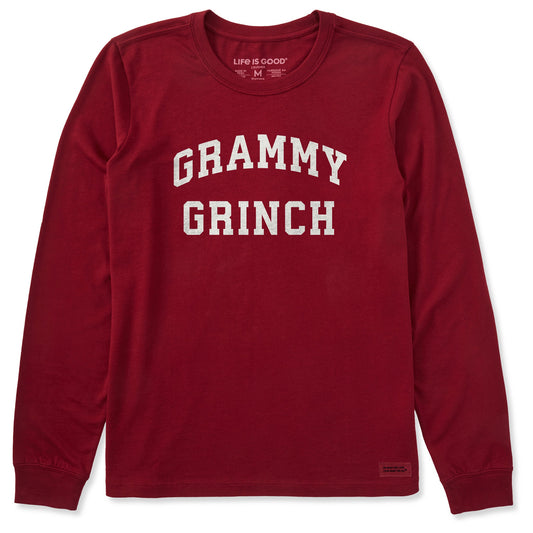 Women's Grammy Grinch Arch Long Sleeve Crusher Tee