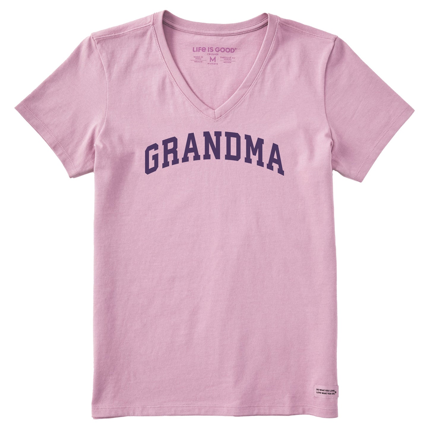 Women's Grandma Arch Short Sleeve Crusher Vee