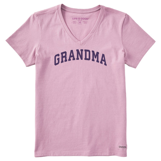 Women's Grandma Arch Short Sleeve Crusher Vee