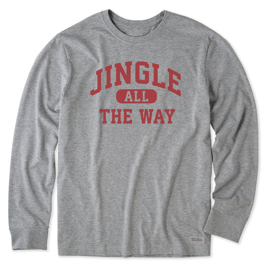 Men's Jingle All the Way Arch Long Sleeve Crusher Tee