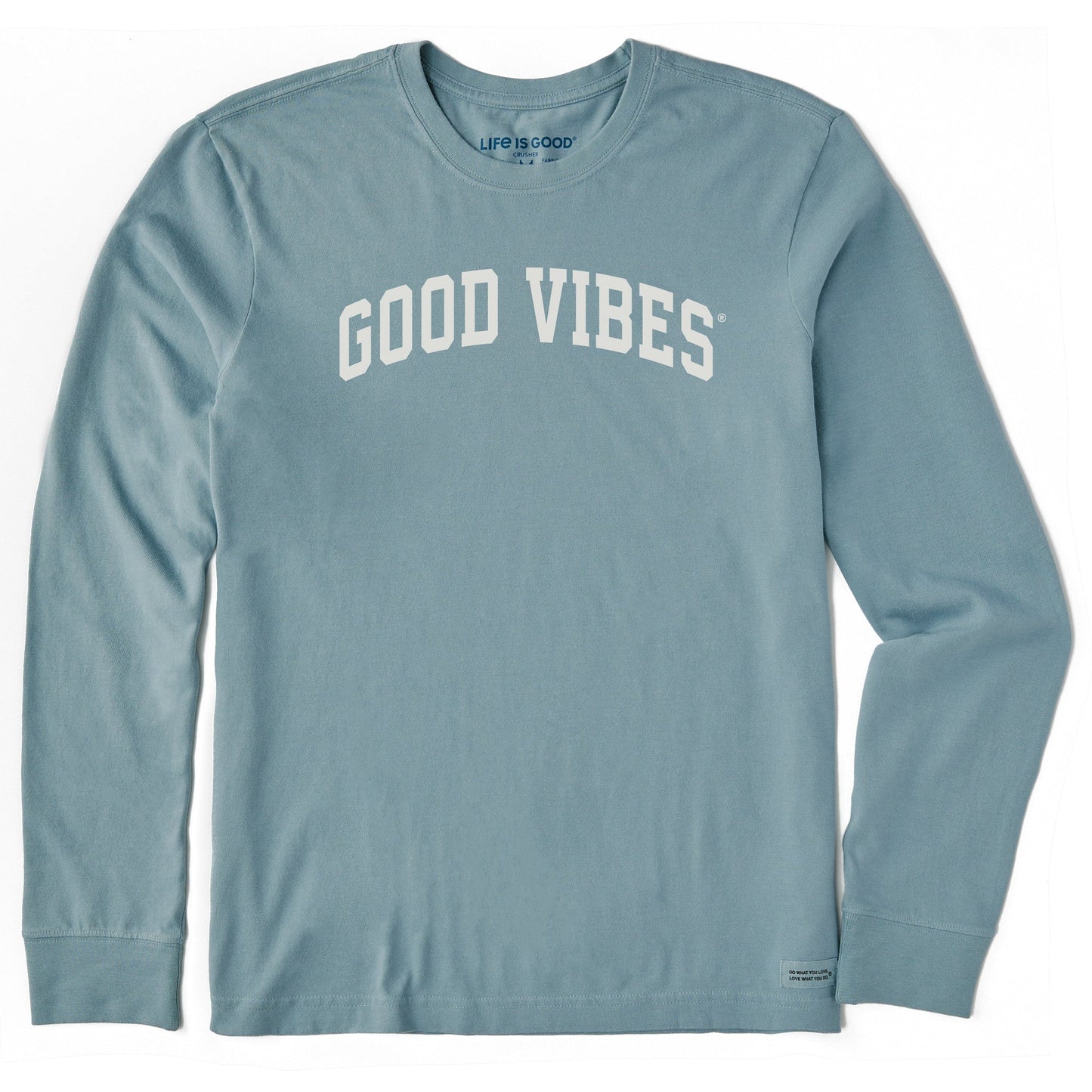 Men's Good Vibes Arch Long Sleeve Crusher Tee