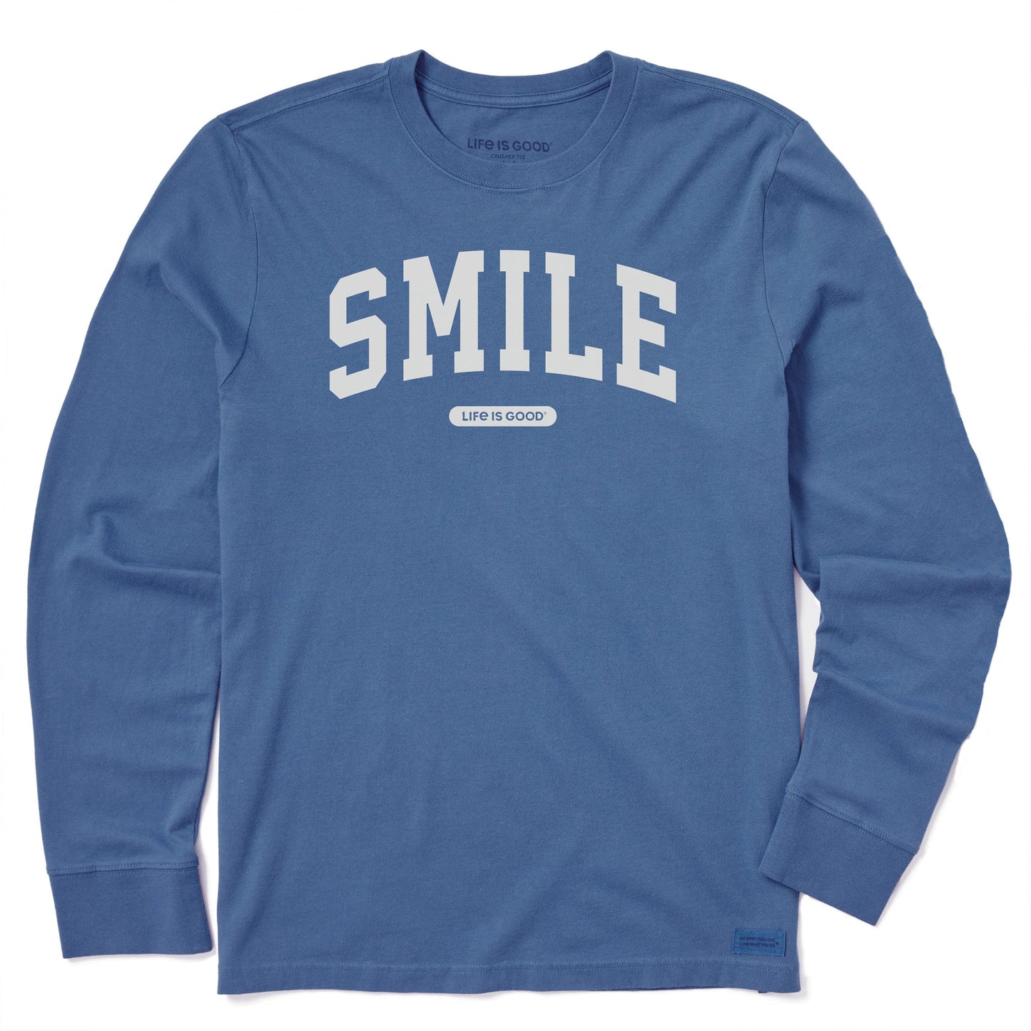 Men's Smile Arch Long Sleeve Crusher Tee