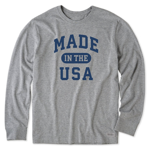 Men's Made in the USA Arch Long Sleeve Crusher Tee