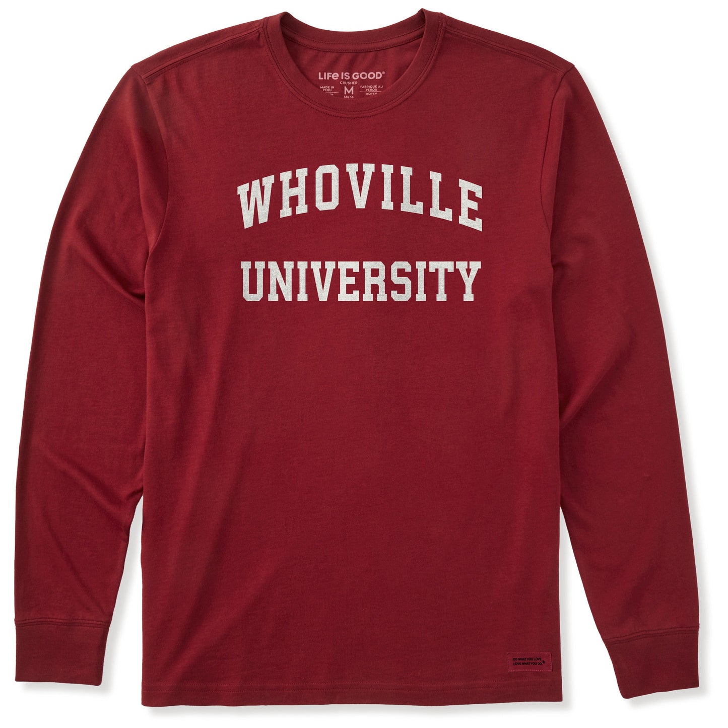 Men's Whoville University Arch Long Sleeve Crusher Tee