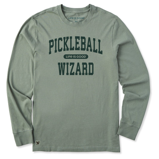 Men's Pickleball Wizard Arch Long Sleeve Crusher Tee