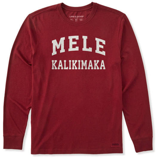 Men's Mele Kalikimaka Arch Long Sleeve Crusher Tee