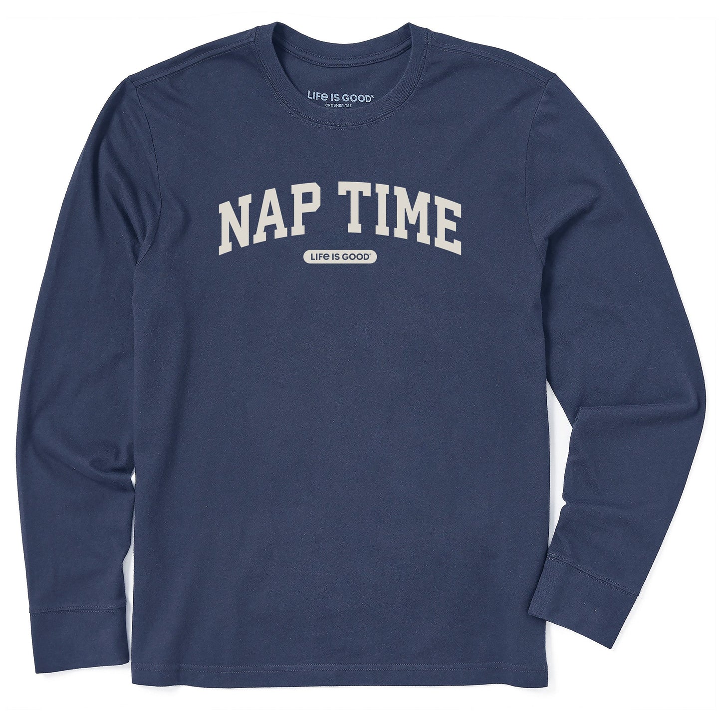 Men's Nap Time Arch Long Sleeve Crusher Tee