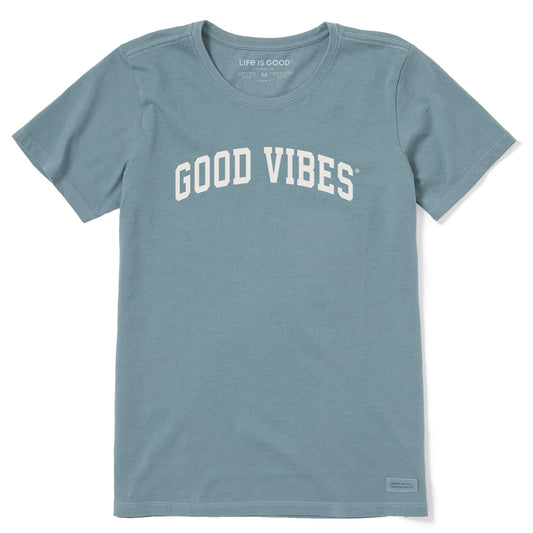 Women's Good Vibes Arch Short Sleeve Crusher Tee