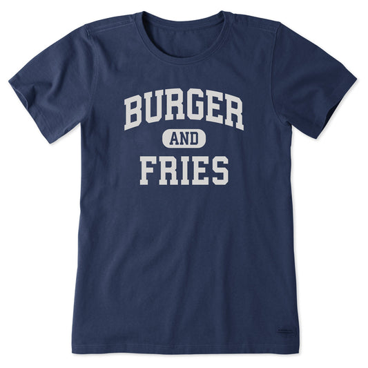 Women's Burger and Fries Arch Short Sleeve Crusher Tee