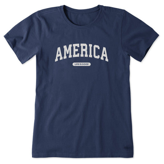 Women's America Arch Short Sleeve Crusher Tee