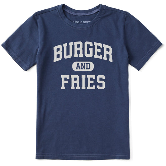 Kids Burger and Fries Arch Short Sleeve Crusher Tee