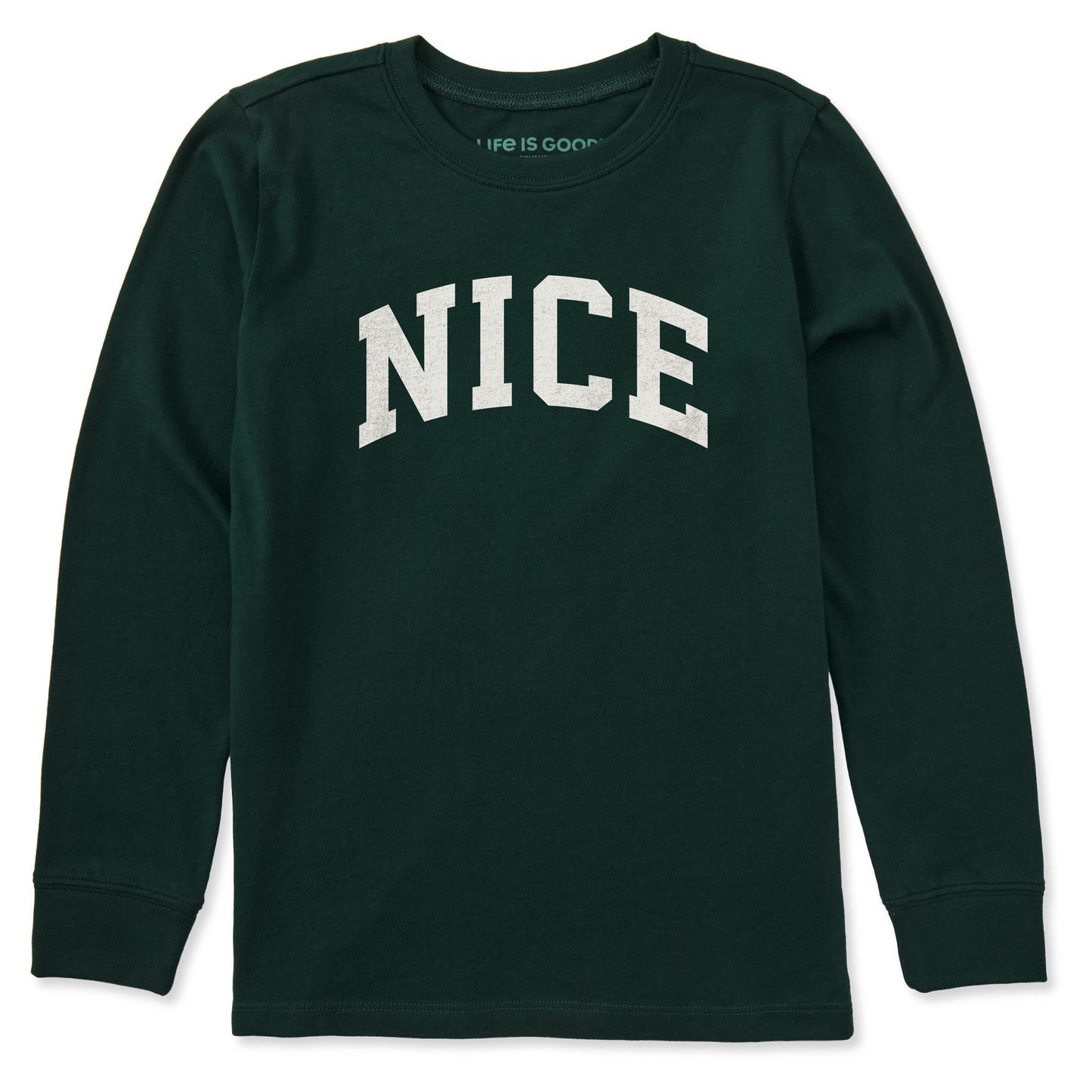 Kids Nice Arch Long Sleeve Crusher Tee