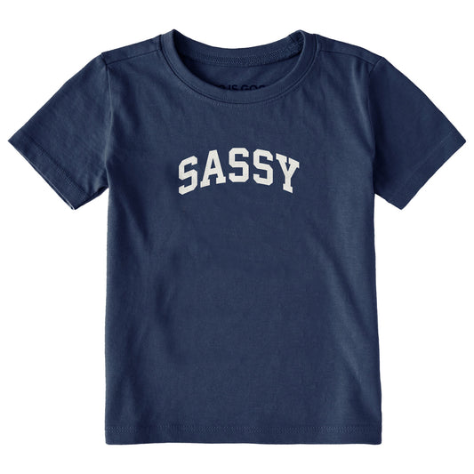 Toddler Sassy Arch Short Sleeve Crusher Tee