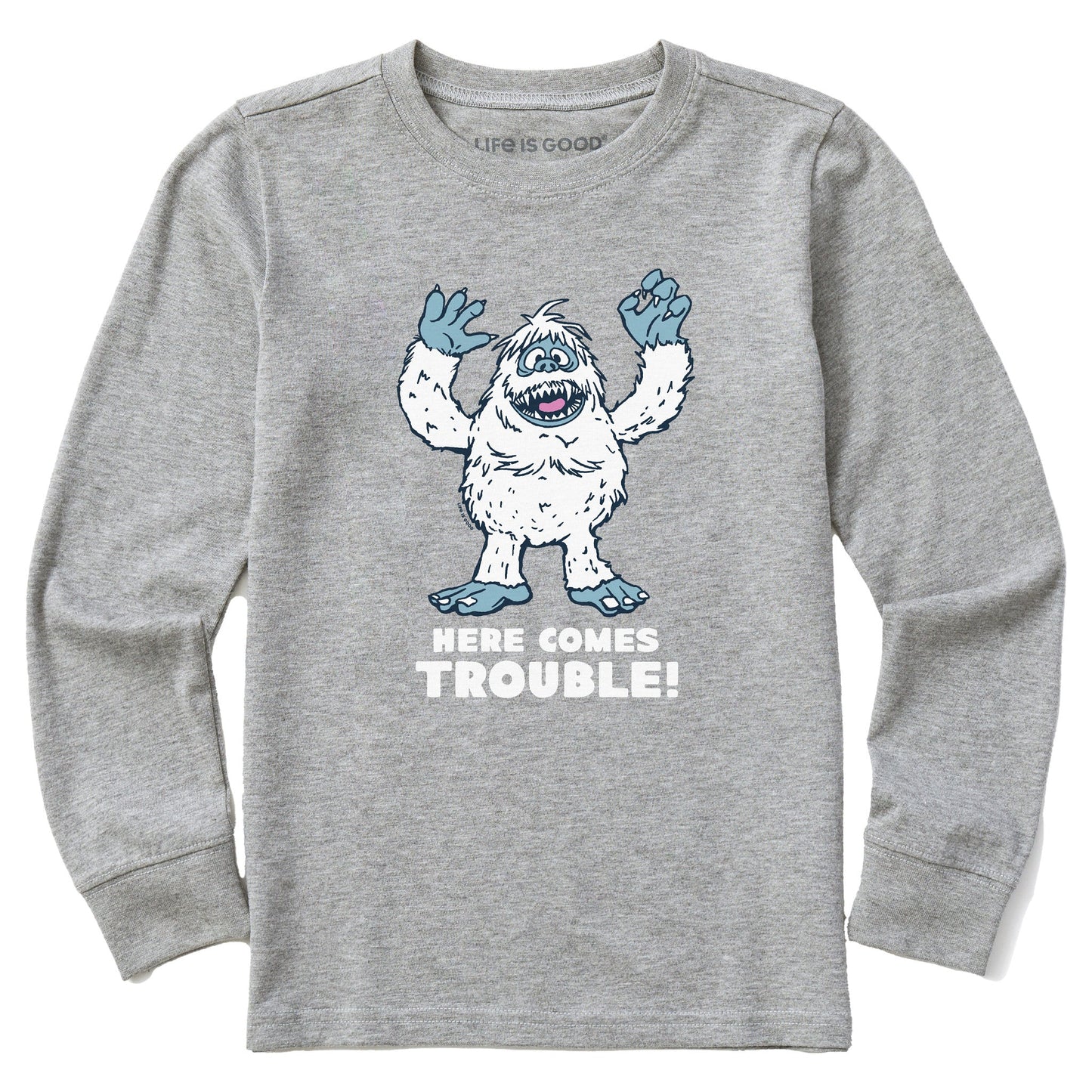 Kids Bumble Here Comes Trouble Long Sleeve Crusher Tee