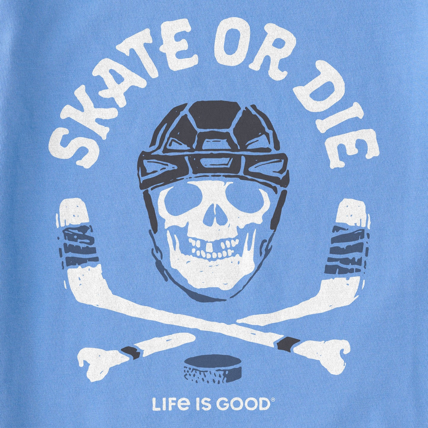 Kids Skate or Die Hockey Long Sleeve Crusher Tee