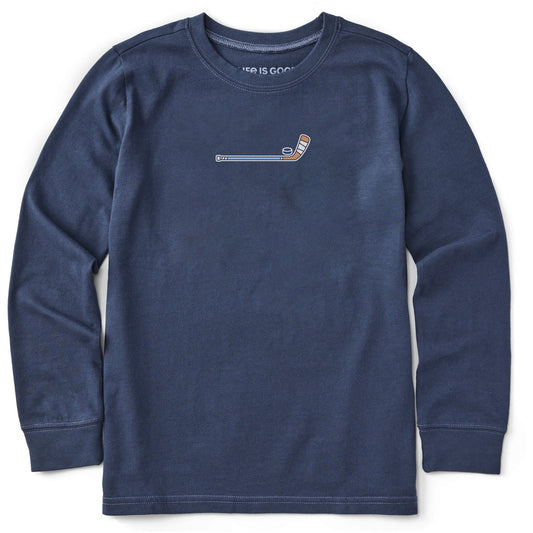 Kids Hockey Stick Long Sleeve Crusher Tee