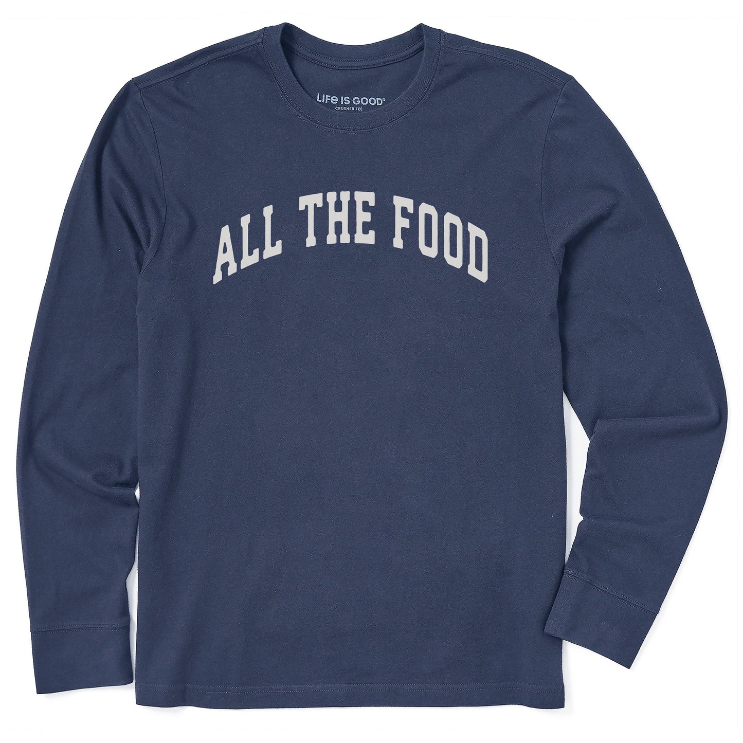 Men's All the Food Arch Long Sleeve Crusher Tee