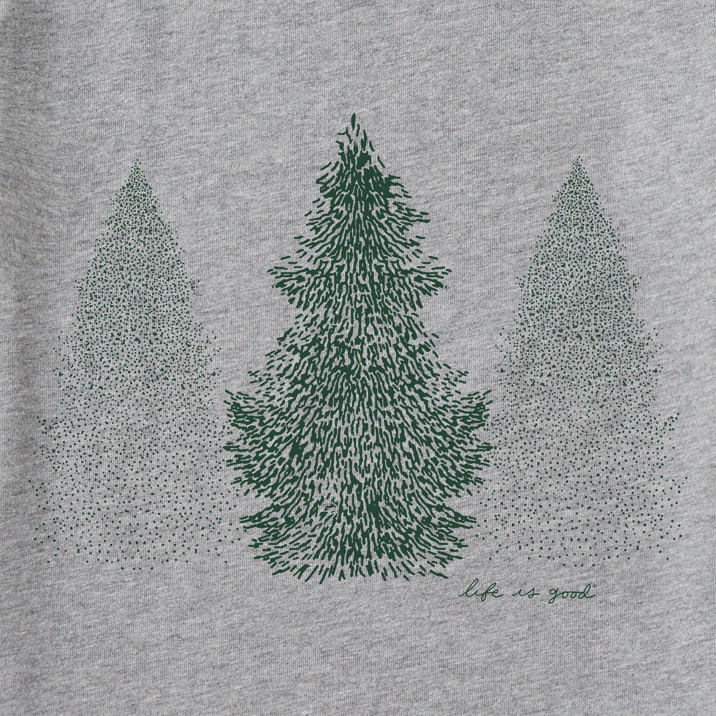 Men's Pine Trio Long Sleeve Crusher Tee