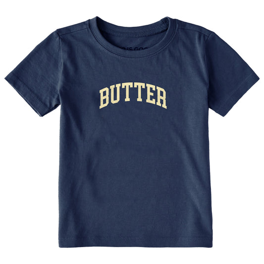 Toddler Butter Athletic Arch Short Sleeve Toddler Crusher Tee